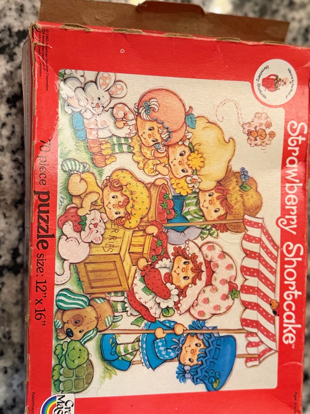 Vintage Strawberry Shortcake 70 Piece Jigsaw Puzzle 1983